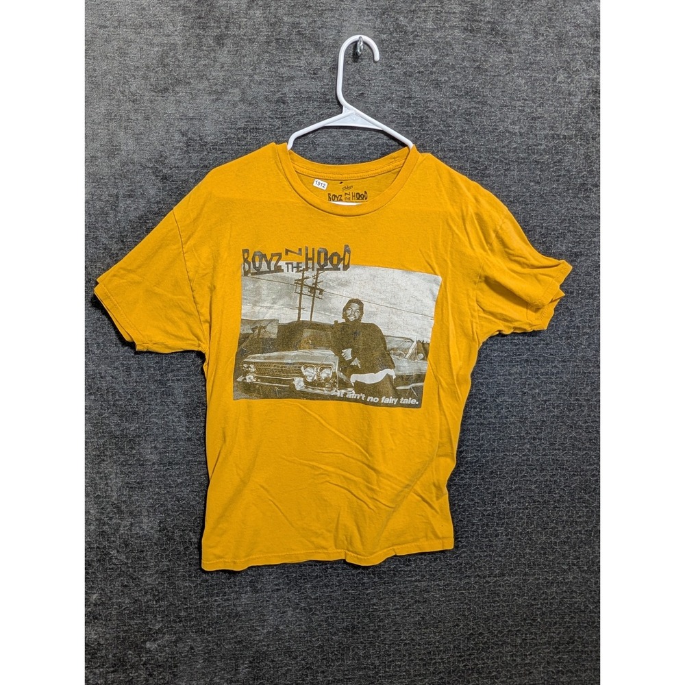 Boyz N The Hood Graphic T-Shirt Mens Large Yellow Doughboy Ice Cube Philcos